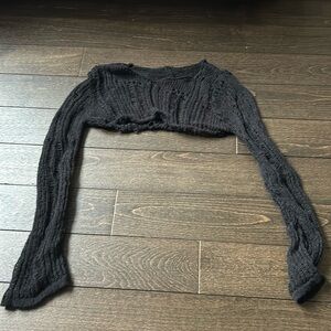 Black knit shrug